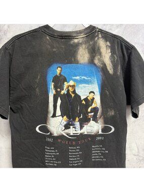 Vintage Creed 2003 Tour T Shirt Mens Medium World Tour Band Tee